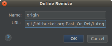 Define remote Git PHPStorm