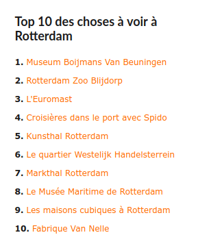 Top 10 des choses à voir à Rotterdam