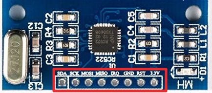 Pin du module RFID RC522