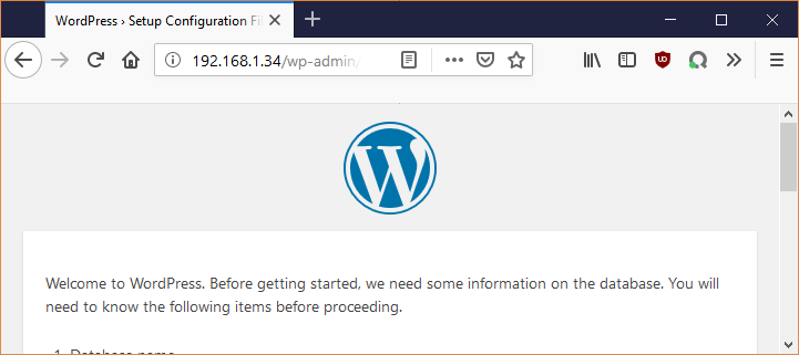 Apache2 avec la bonne configuration WordPress