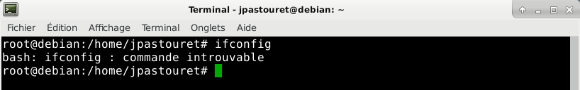 Debian 9 - ifconfig command not found