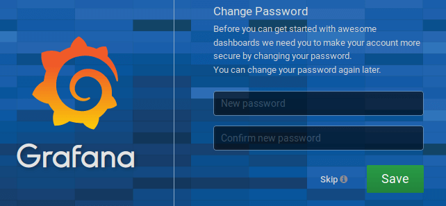 Grafana - Changement de mot de passe admin